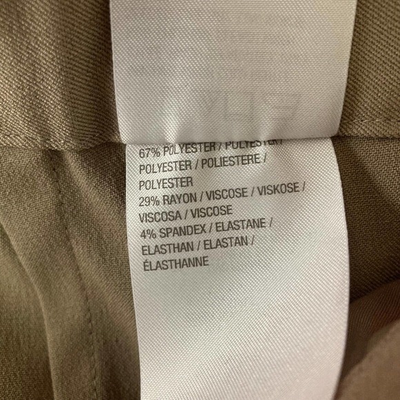 Linea By Louis Dell'Olio Pants Womens Sz 8 Beige Stretch Twill Chino Camel Tan - Picture 9 of 13